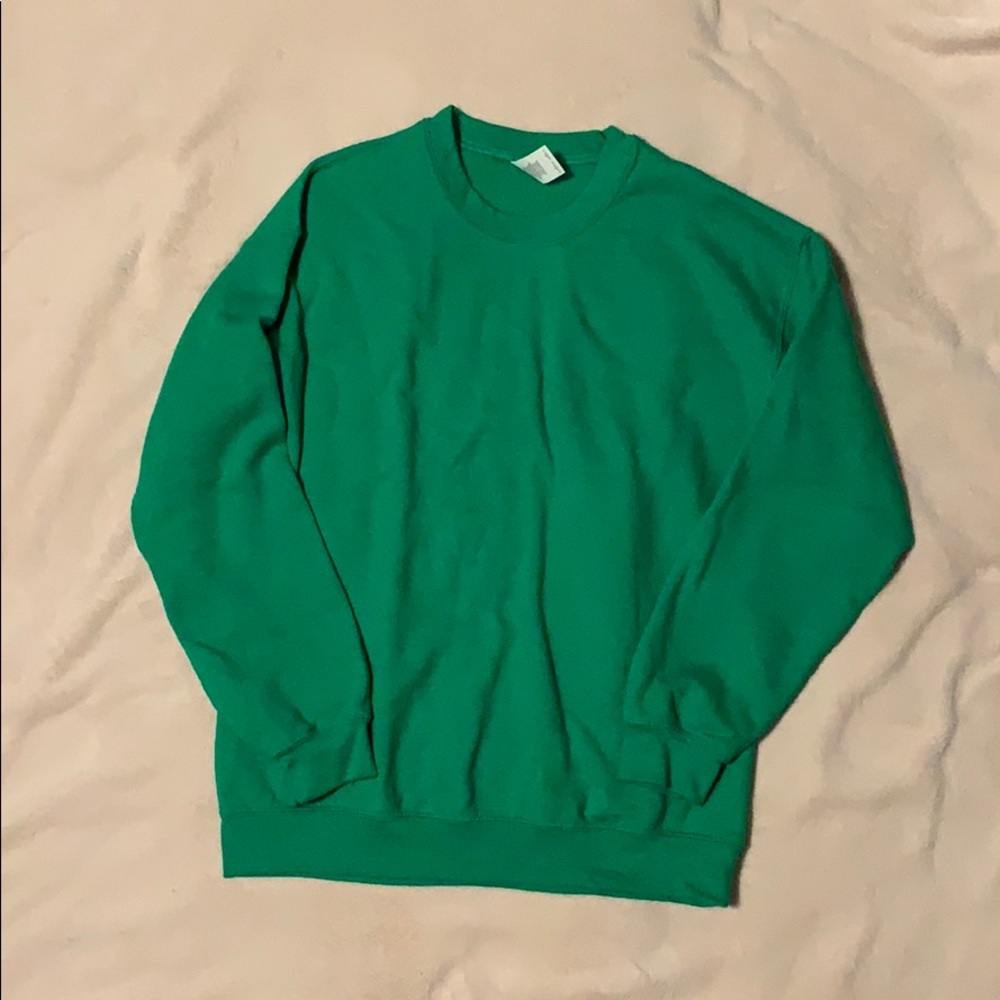 Green Crew Neck Sweatshirt